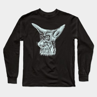 Hipster Coyote Costello Long Sleeve T-Shirt